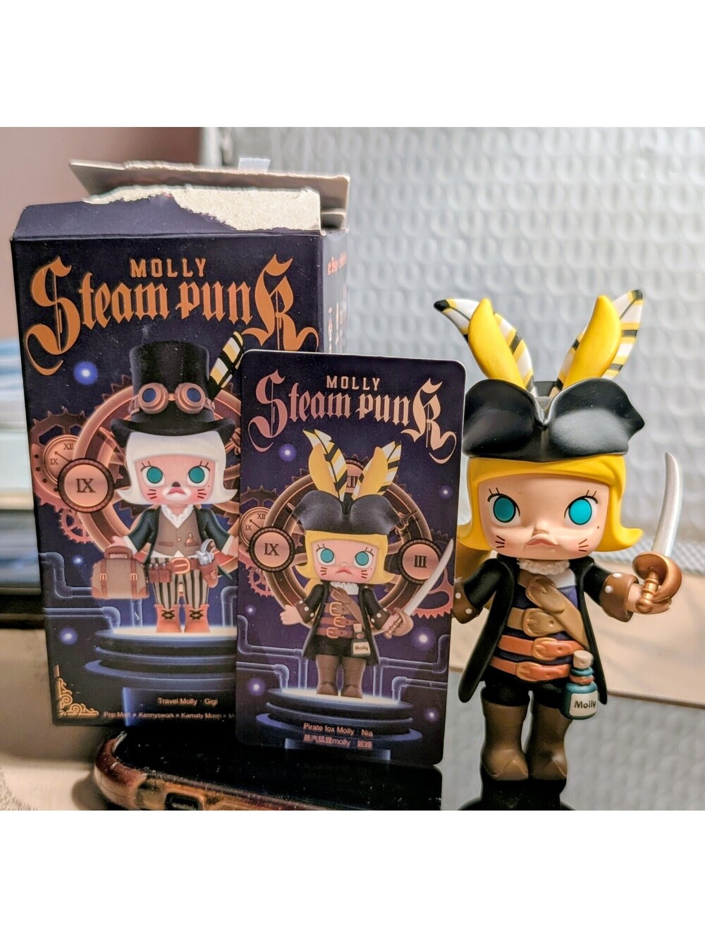 Pop Mart Steam Punk Molly series Pirate Fox Molly Nia